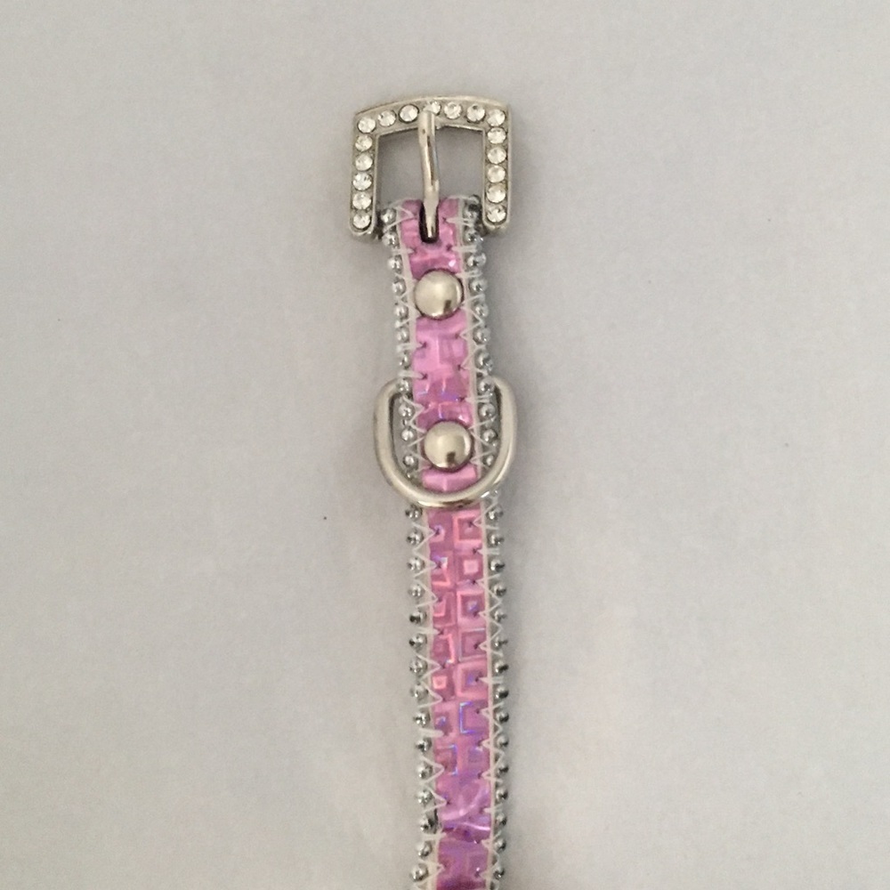 Impawsters Pink Reflective Collar - Picture 3 of 4